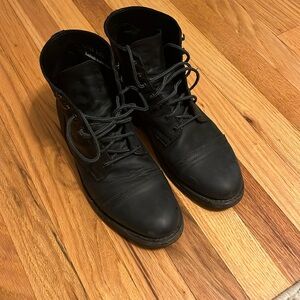 Men's Black Leather Boots
